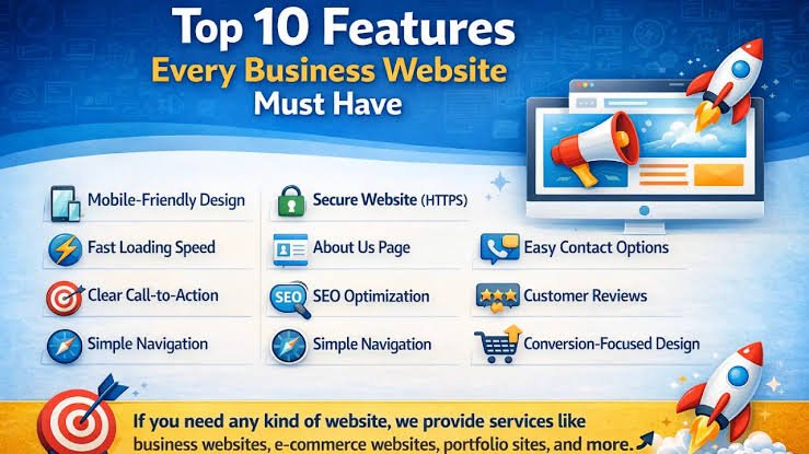10 Essential Features Every Modern Business Website Should Have